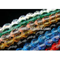 Hohe Brechungsindex-Glasperlen facettierte ovale Kristallperlen